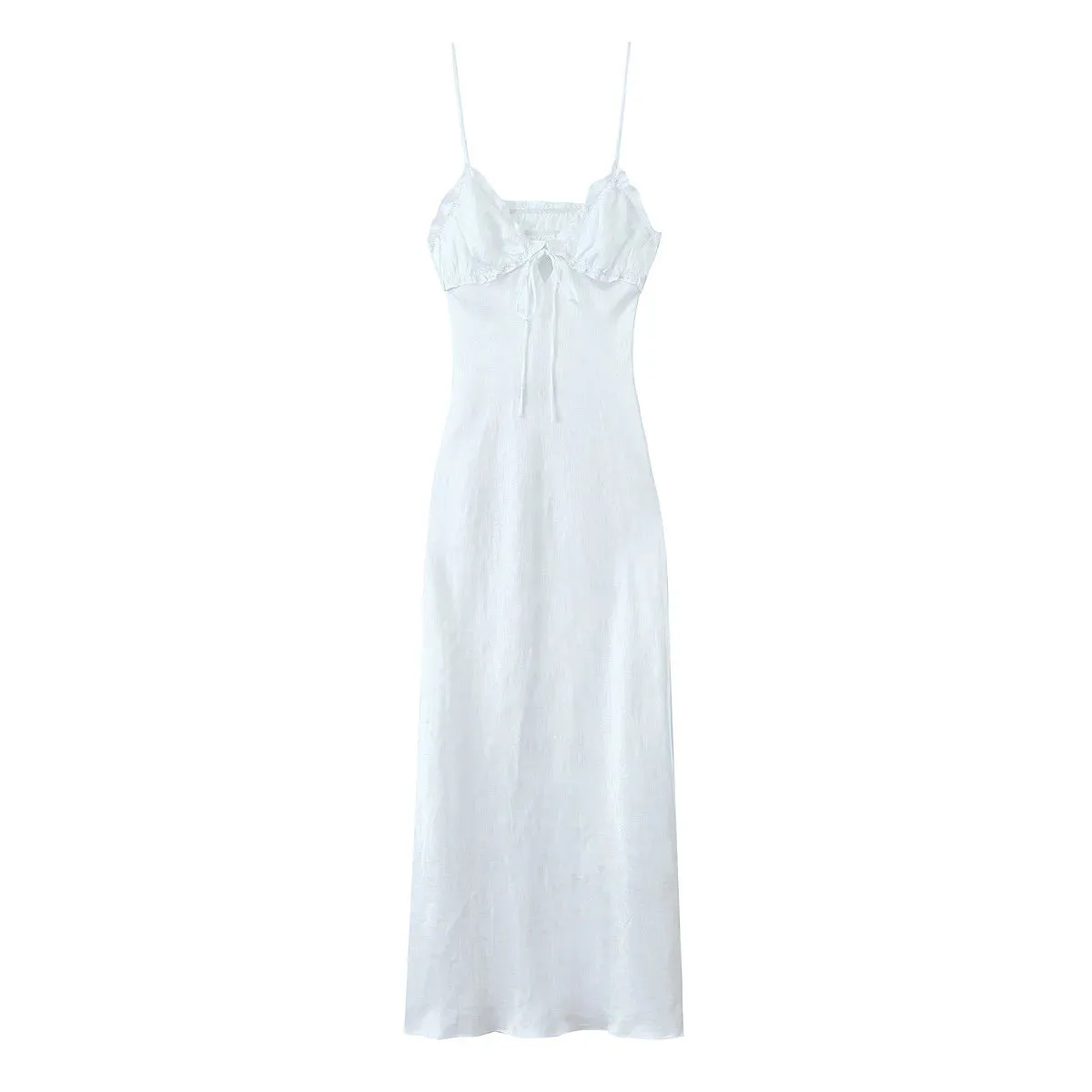 Zipper Fly Sleeveless Dress